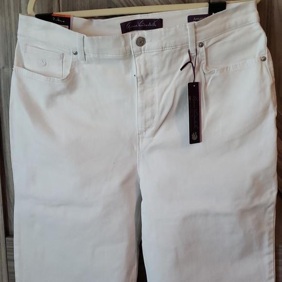 Gloria Vanderbilt Amanda Jean Size 16 White - Picture 2 of 14